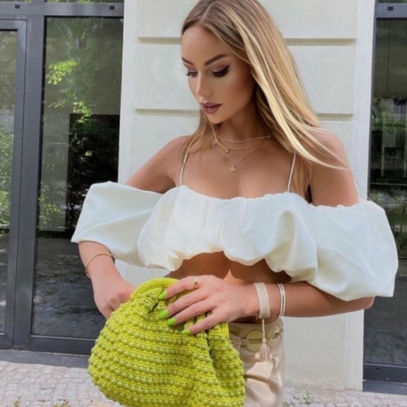 NWT Zara Voluminous Bralette Top - Picture 2 of 9